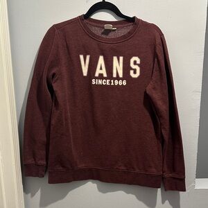 Vans Burgundy Logo Pullover Sweatshirt